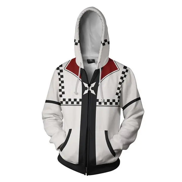 Hoodie - Anime Kingdom - Design 3D, coupe zippée, style streetwear haut de gamme
