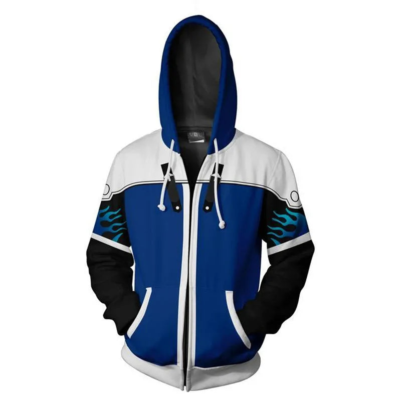 Hoodie - Anime Kingdom - Design 3D, coupe zippée, style streetwear haut de gamme