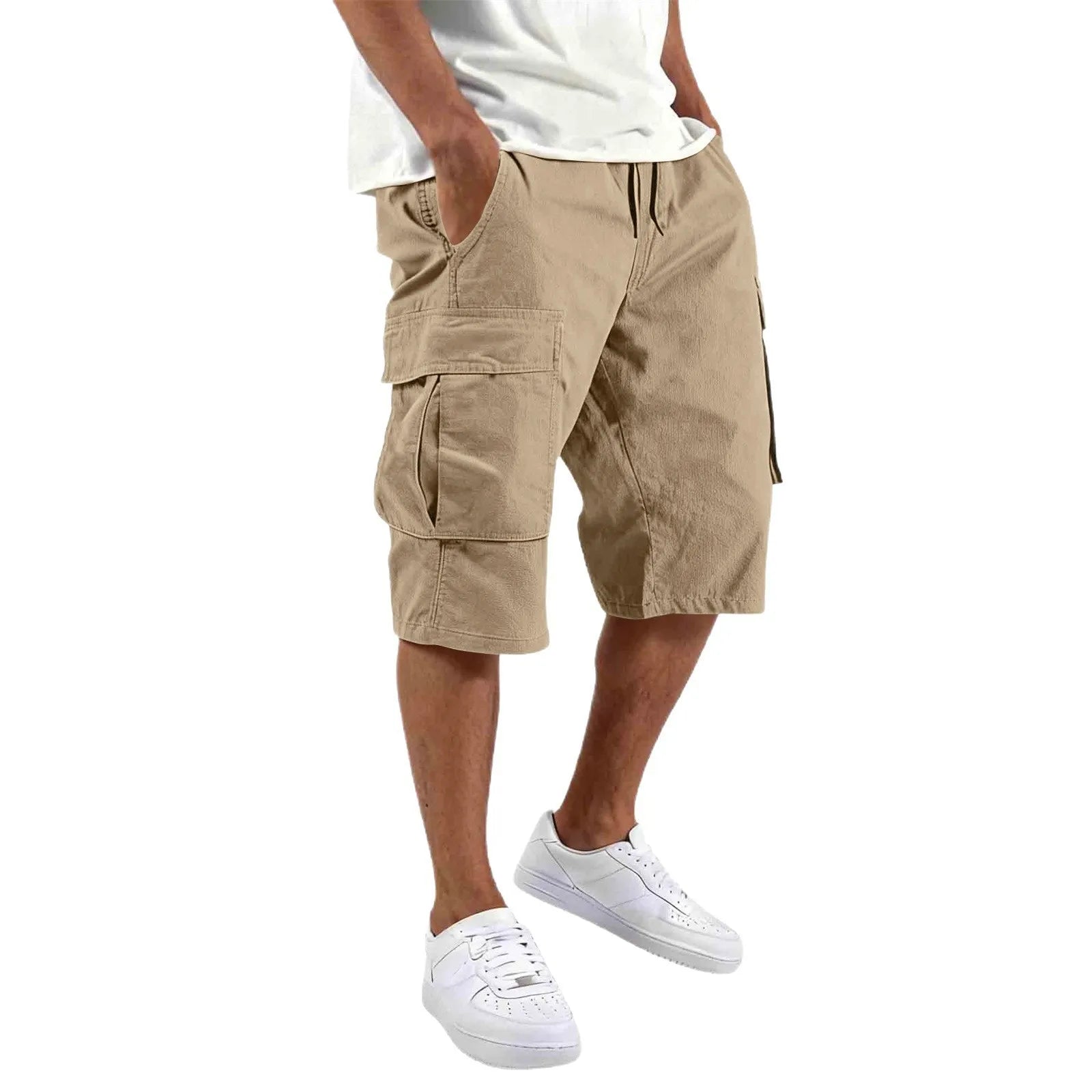 Short Cargo - Utility-Multi-poches, taille élastique et confort estival