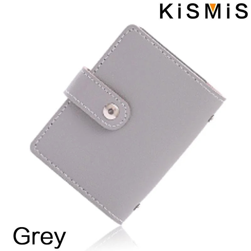 Portefeuille en cuir pour cartes - Protection RFID avec 26 compartiments