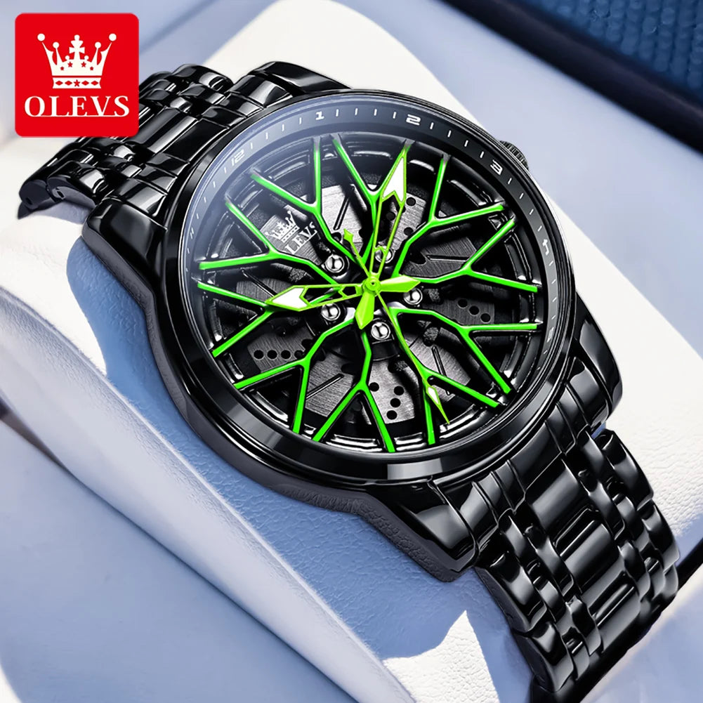 Montre squelette Élégance en acier inoxydable