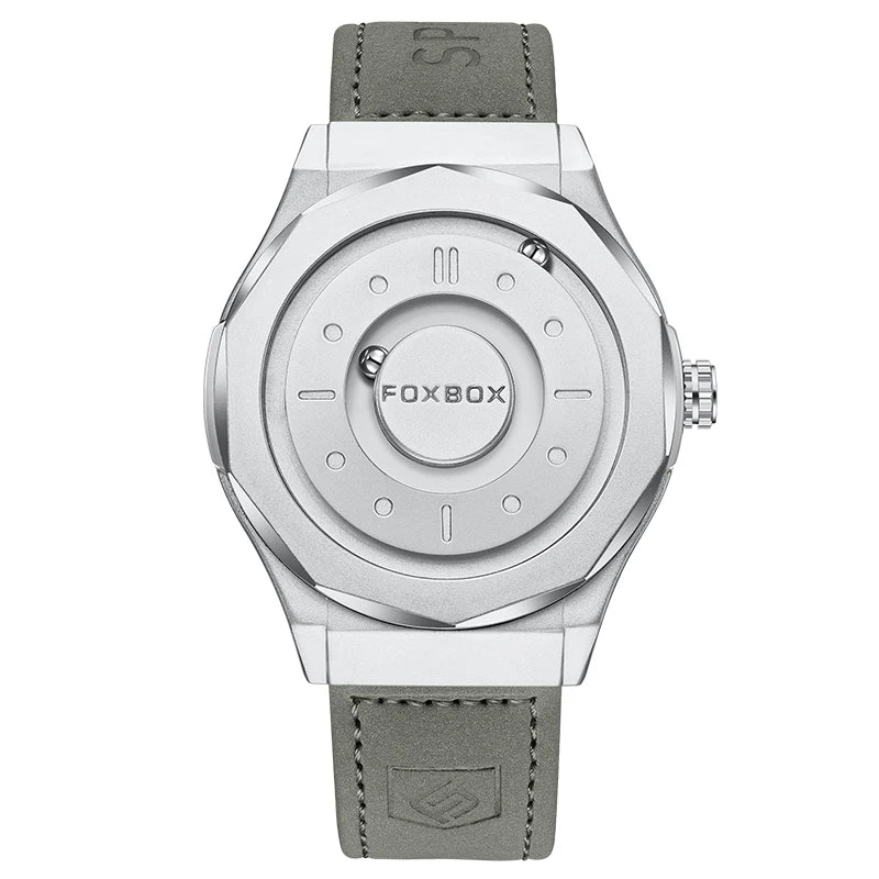 Montre  magnétique de luxe pour homme, quartz, étanche à l'eau, bracelet en acier inoxydable