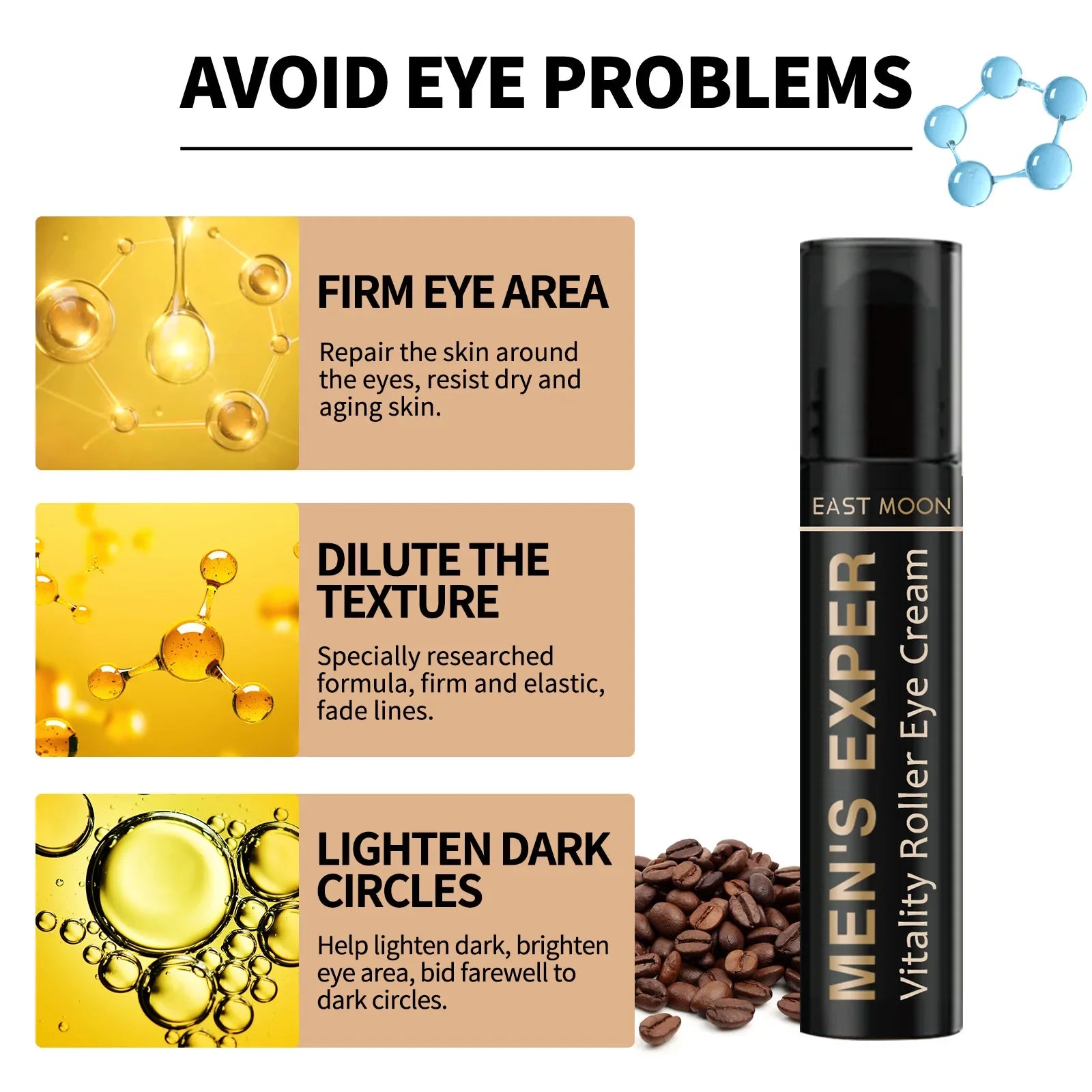 Crème contour des yeux, Ice Lifting, Anti-cernes et fermeté