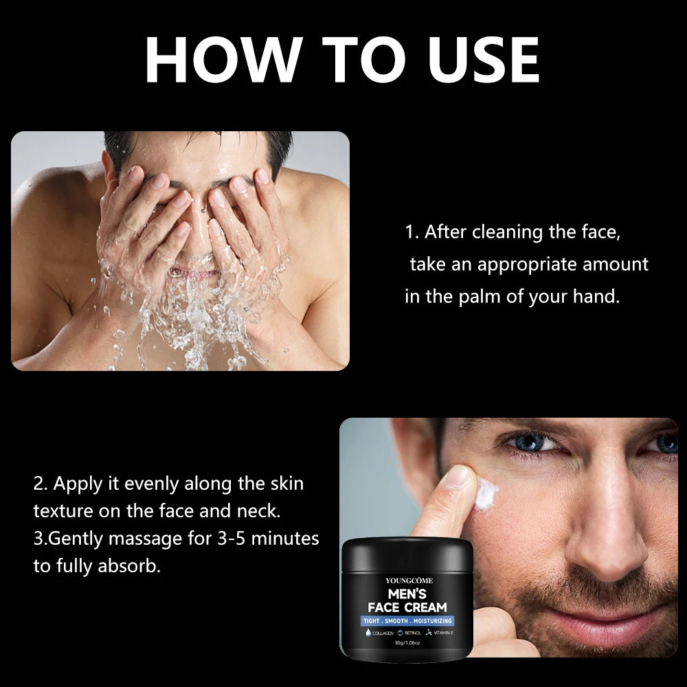 Routine Expert Homme - Sérum et crème hydratante au Rétinol et Collagène