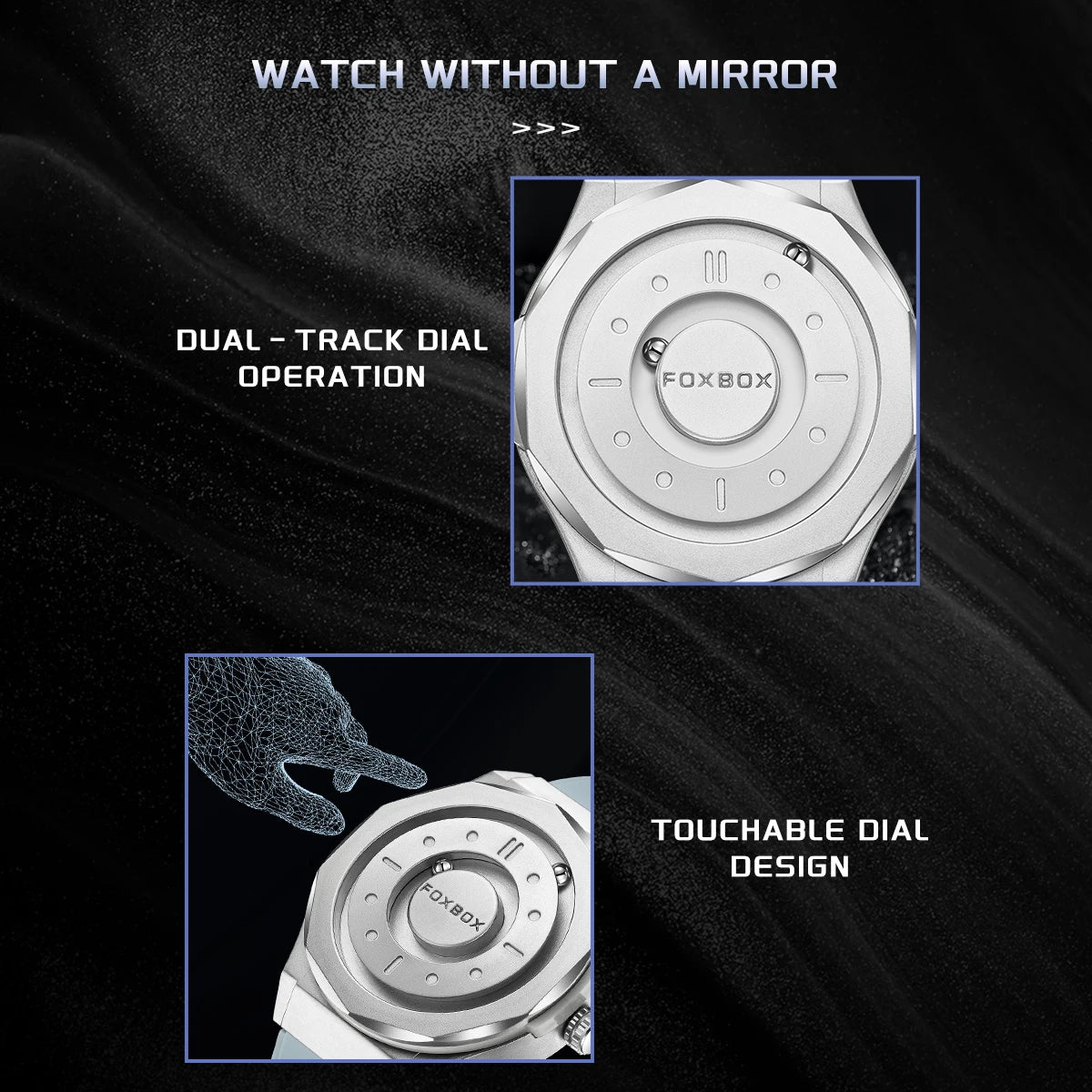Montre  magnétique de luxe pour homme, quartz, étanche à l'eau, bracelet en acier inoxydable