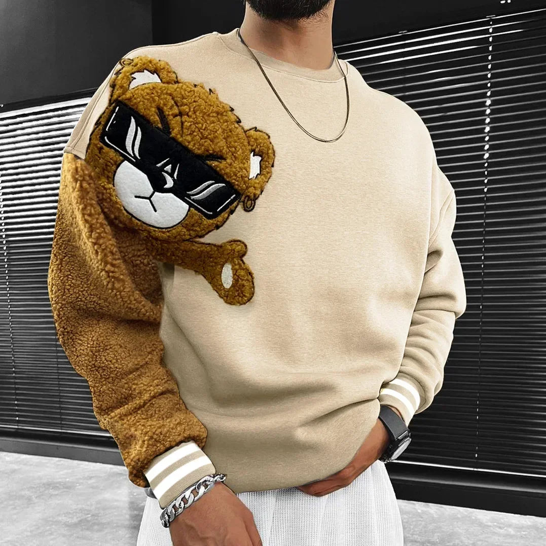Sweatshirt - Odi's Classic - Broderie ours, style urbain et confortable