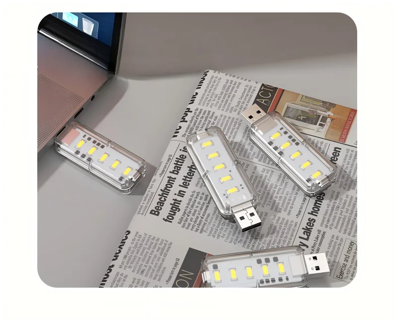 10LEDs USB Touch Dimming Night Light 5V Portable 3000K/6500K Bulb for Bedroom Study PC Laptop Mobile Power Bank Plug in Lighting