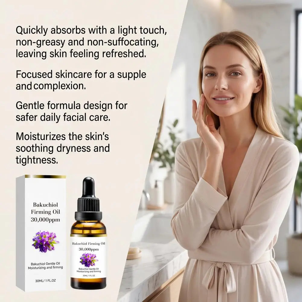Bakuchiol Face Serum Anti Aging Wrinkle Removal Essential Oil Firming Lifting Moisturizing Facial Essence Skin Care 30ml