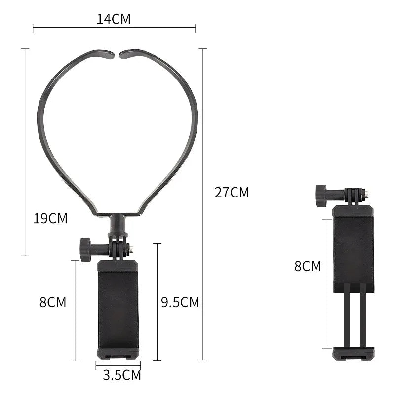 Outdoor Neck Strap Mount Phone Holder Halter Neck Holder Neck Hanging Tripod for iPhone 15 Pro Max Samsung S25 S24 Huawei Xiaomi