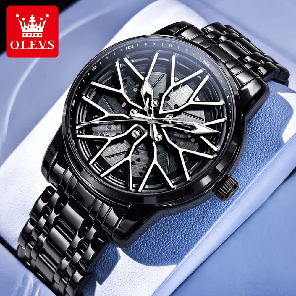 Montre squelette Élégance en acier inoxydable