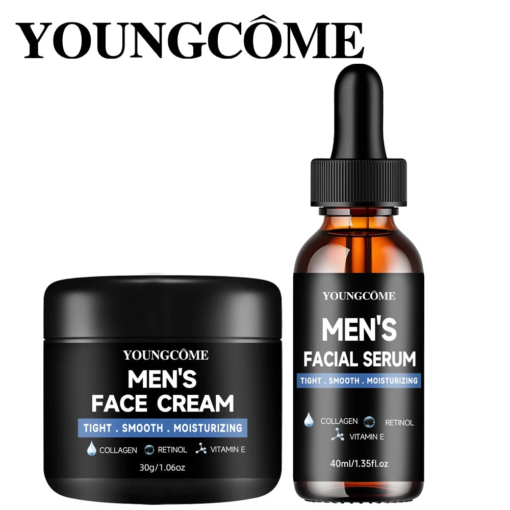 Routine Expert Homme - Sérum et crème hydratante au Rétinol et Collagène