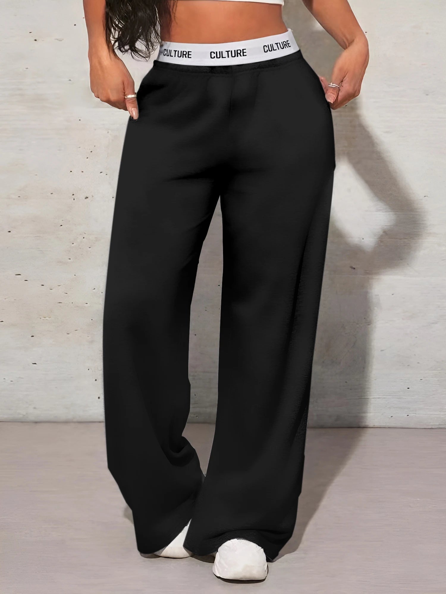 Pantalon Palazzo - Casual Chic - Coupe ample et silhouette élégante