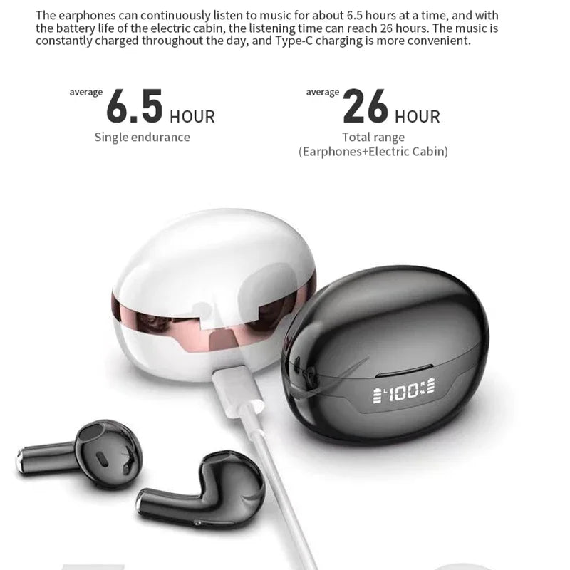 J97 TWS Bluetooth Earphone True Wireless Earbuds In-Ear Headphones Touch Control Waterproof Sports Headest With Mic For Phone
