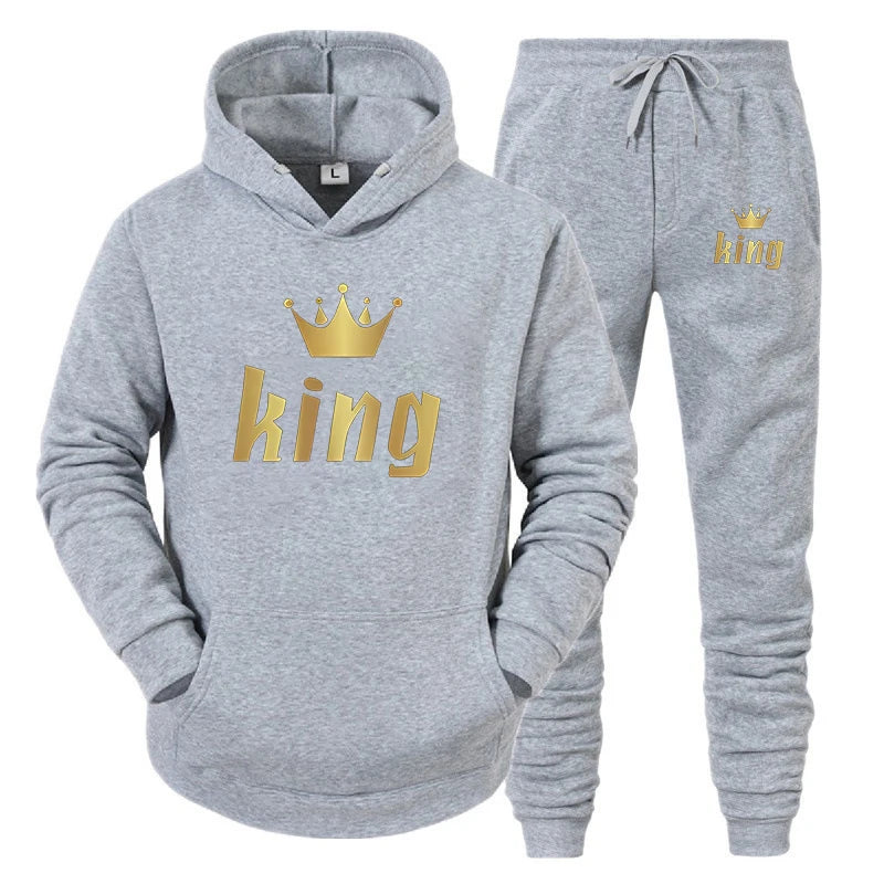 Hoodie - King et Queen - Duo confortable, imprimé durable, parfait pour les couples