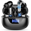 Wireless Headphones,Bluetooth 5.3 Stereo Earphones in Ear with 4 ENC Mic Clear Calls,Noise Cancelling Ear Buds,48H battery life.