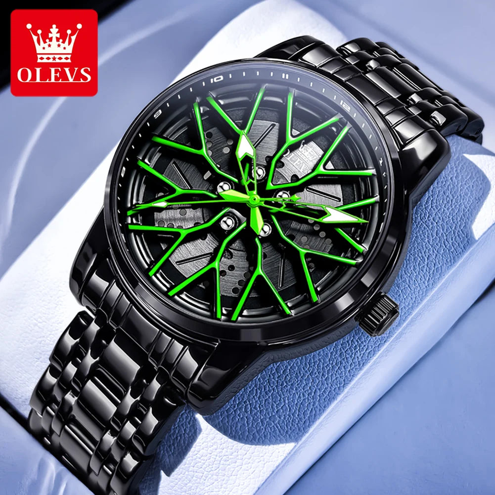 Montre squelette Élégance en acier inoxydable