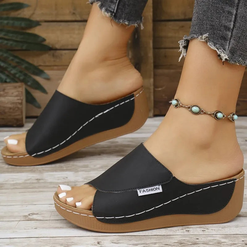 Sandales Compensées Estivales - Style Wedge Élégant et Confortable