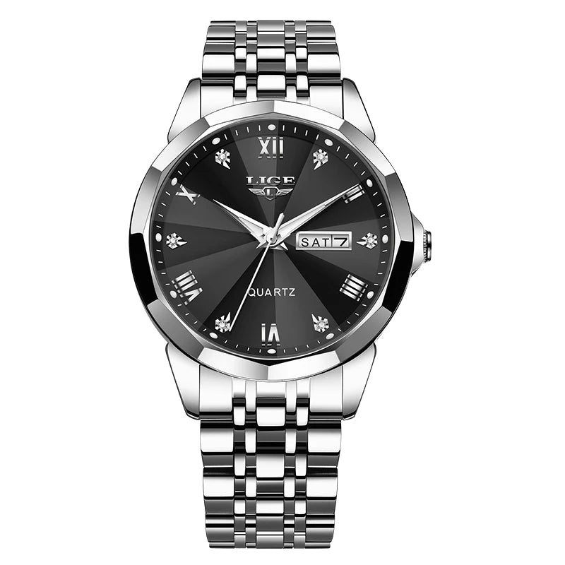Montre de luxe pour femme, élégance Or, bracelet en acier