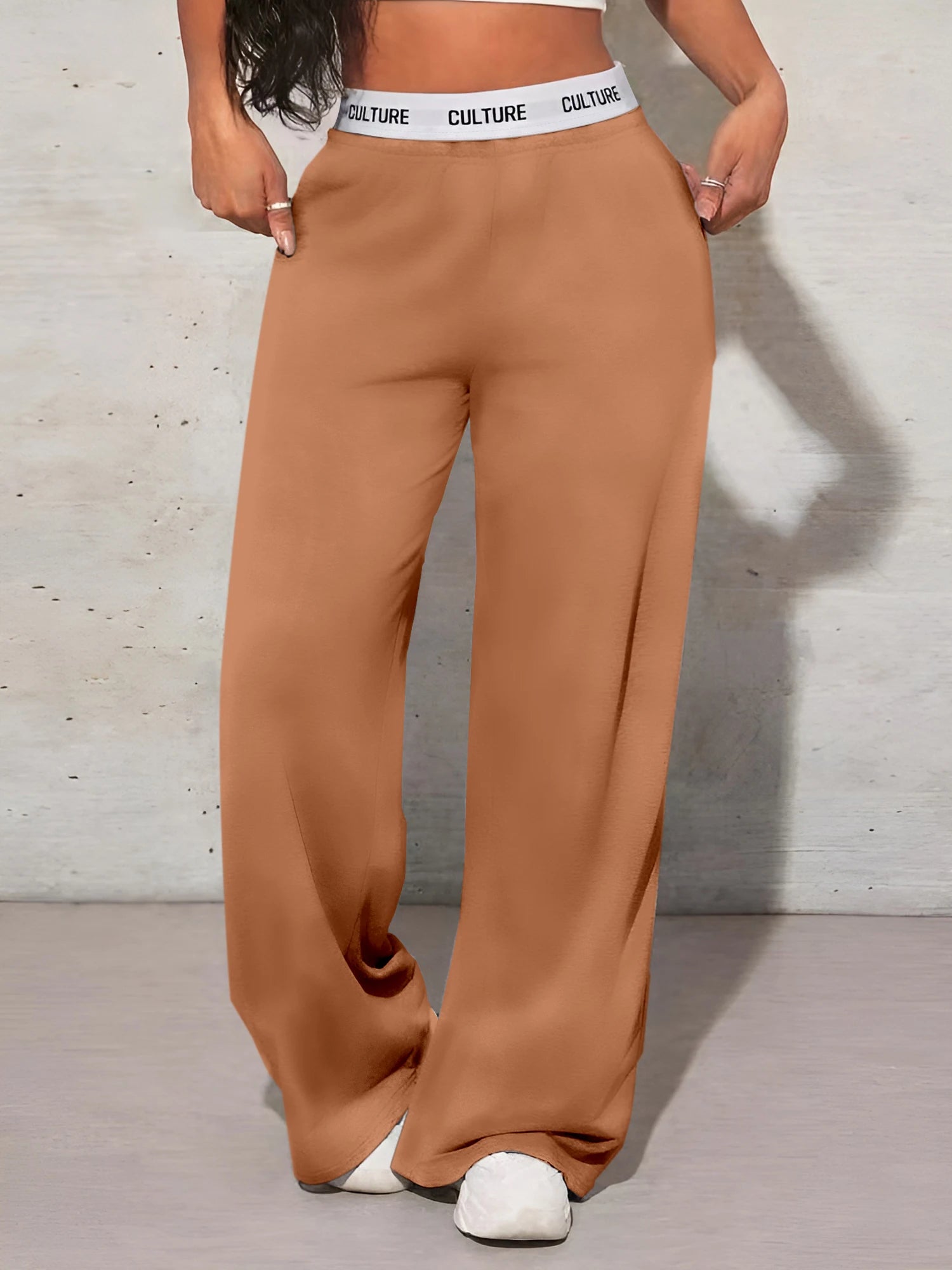 Pantalon Palazzo - Casual Chic - Coupe ample et silhouette élégante