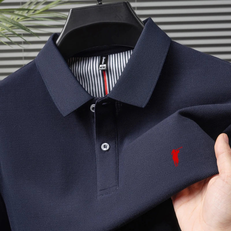 Polo Signature en Coton - Logo embossé, coupe ajustée, style business-casual