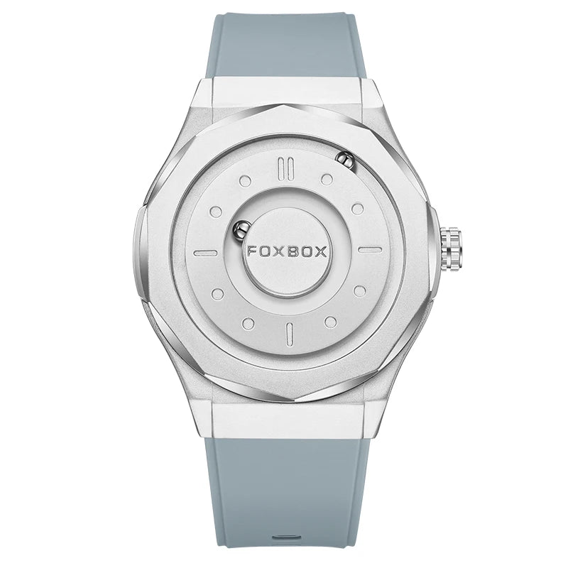 Montre  magnétique de luxe pour homme, quartz, étanche à l'eau, bracelet en acier inoxydable