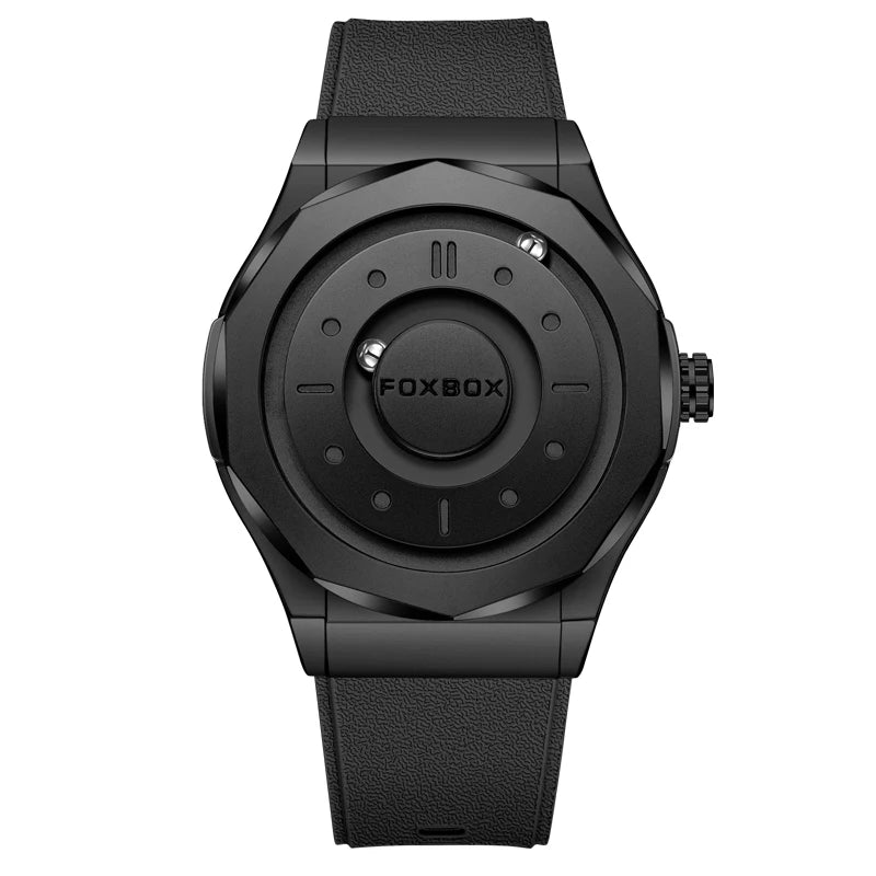 Montre  magnétique de luxe pour homme, quartz, étanche à l'eau, bracelet en acier inoxydable