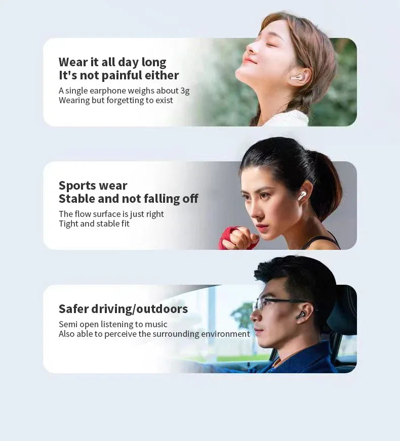 J97 TWS Bluetooth Earphone True Wireless Earbuds In-Ear Headphones Touch Control Waterproof Sports Headest With Mic For Phone