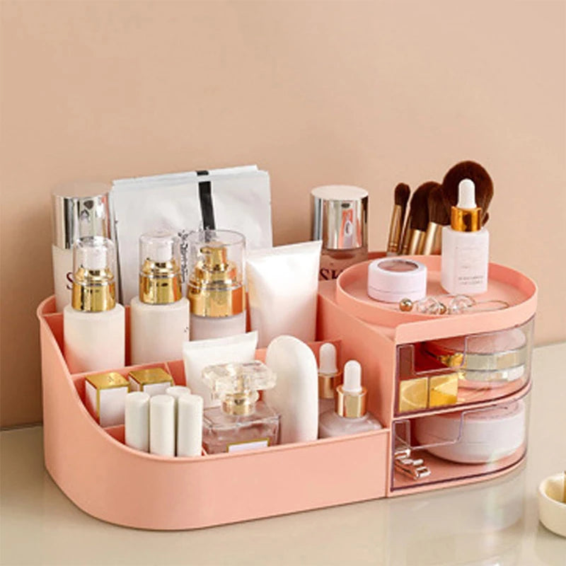 Station de Rangement Maquillage - Élégance et Modulaire
