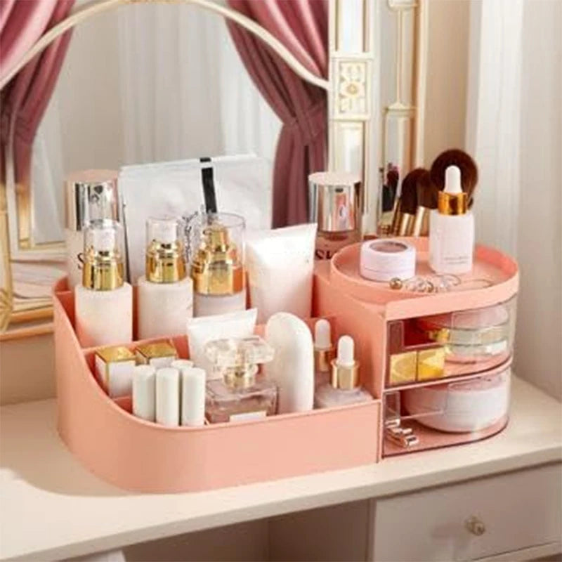 Station de Rangement Maquillage - Élégance et Modulaire