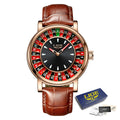 Lige Montre homme, Las Vegas édition roulette et aiguille Lumineuse