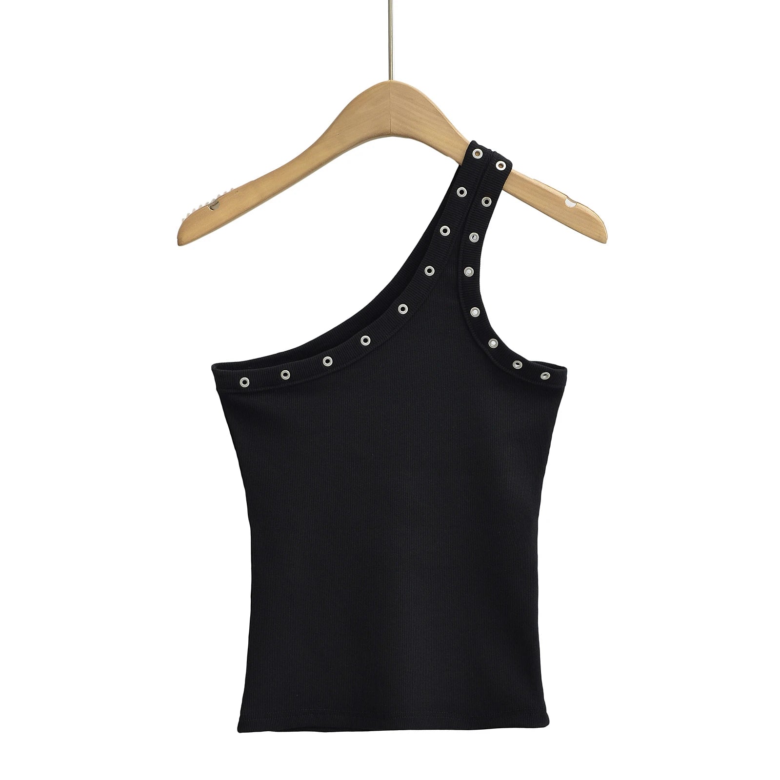 Design Sense Niche Slim Shoulder Slim Sling Summer Slim Chic Shoulder Vest Women Y2k Tops