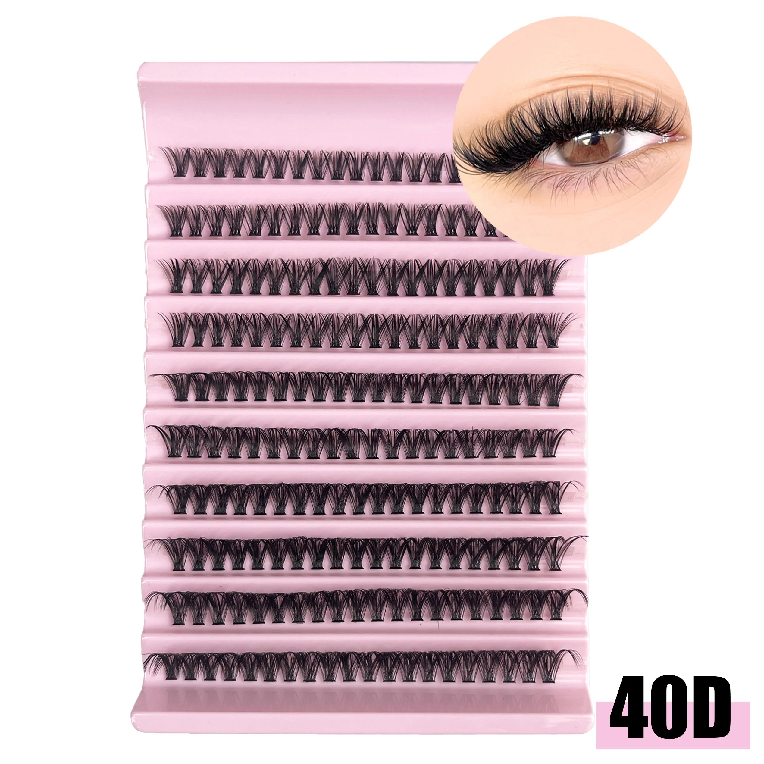 Extensions de Cils individuelles - Effet Naturel Style Salon à la Maison