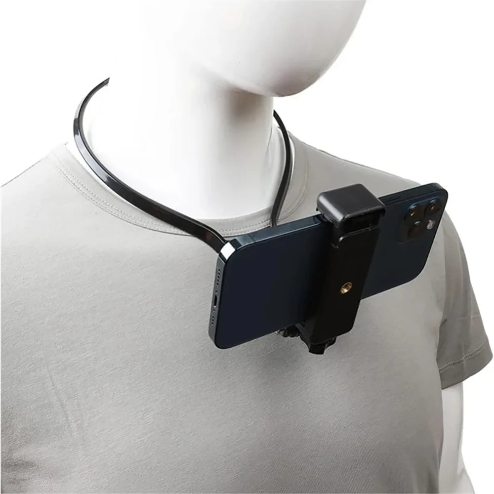 Outdoor Neck Strap Mount Phone Holder Halter Neck Holder Neck Hanging Tripod for iPhone 15 Pro Max Samsung S25 S24 Huawei Xiaomi