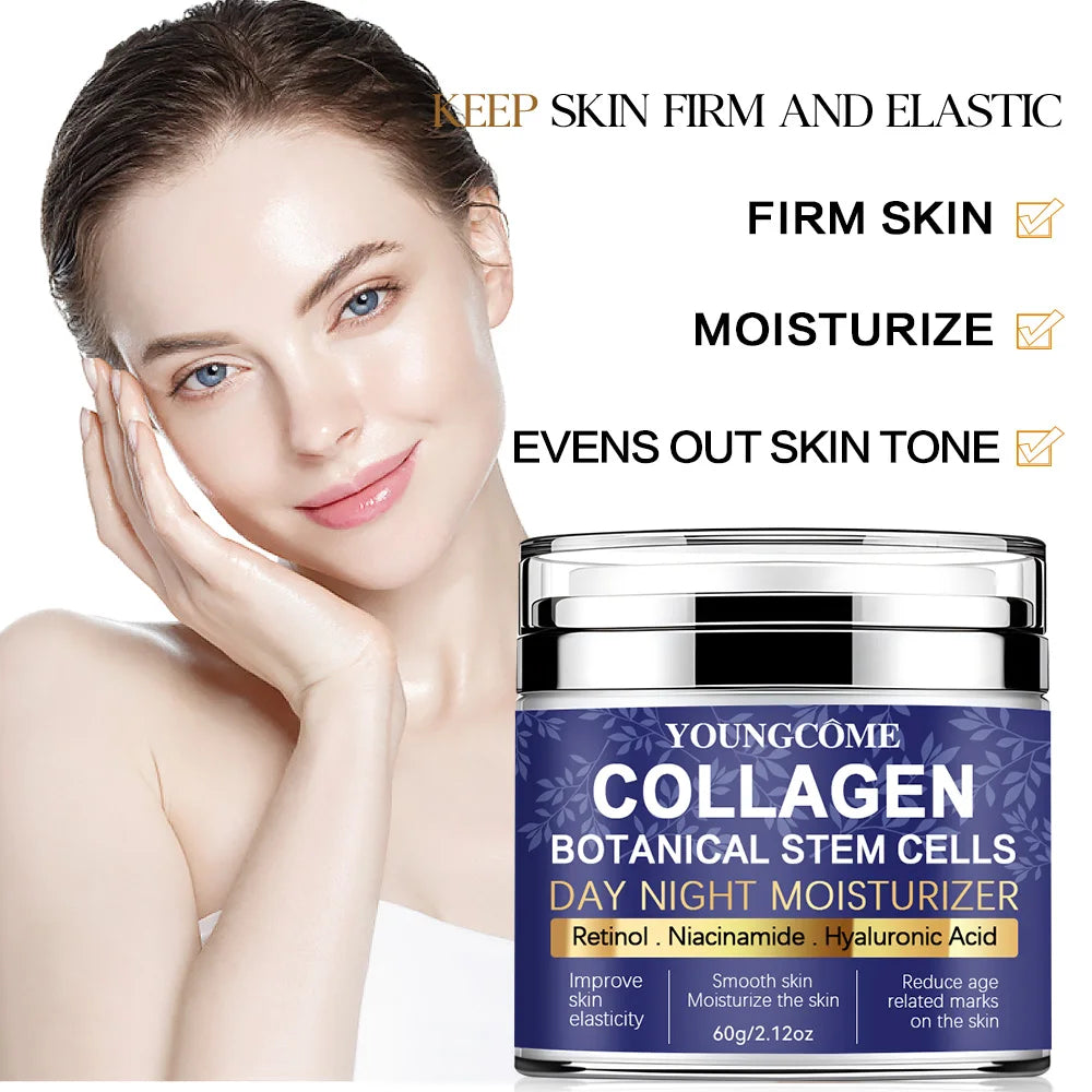 Crème Revitalisante aux Cellules Souches et Collagène - Éclat Jeunesse