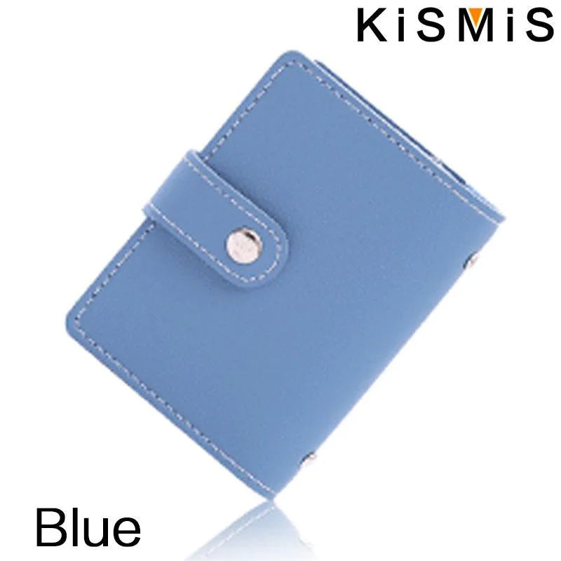 Portefeuille en cuir pour cartes - Protection RFID avec 26 compartiments