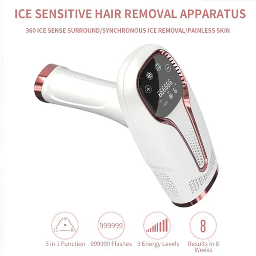 999999 Flashes IPL Laser Epilator for Women, Home Use Devices, Painless Electric Epilator for Bikini Hair Removal, Dropshipping