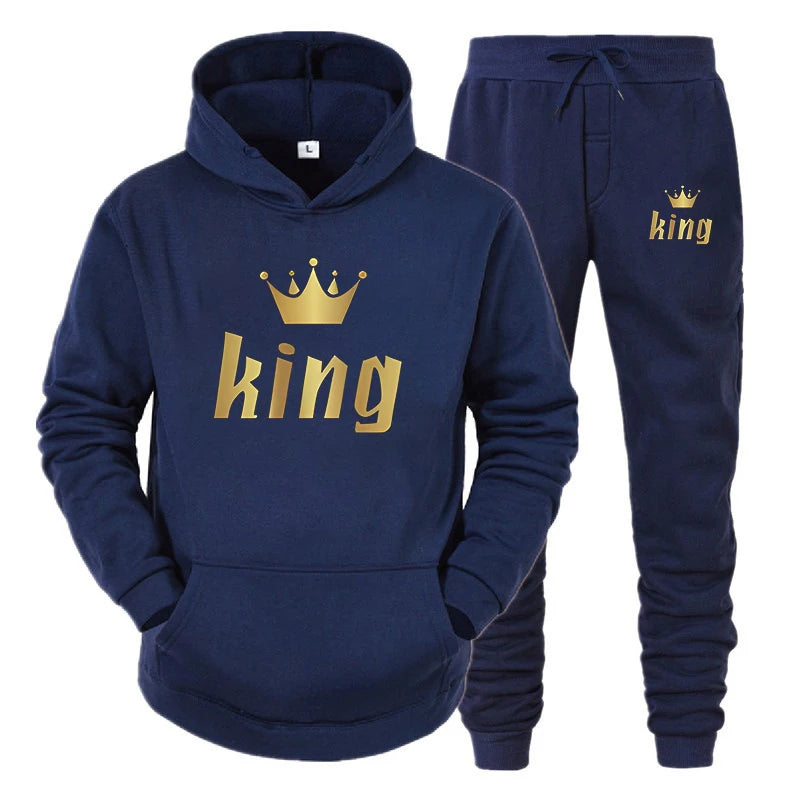Hoodie - King et Queen - Duo confortable, imprimé durable, parfait pour les couples
