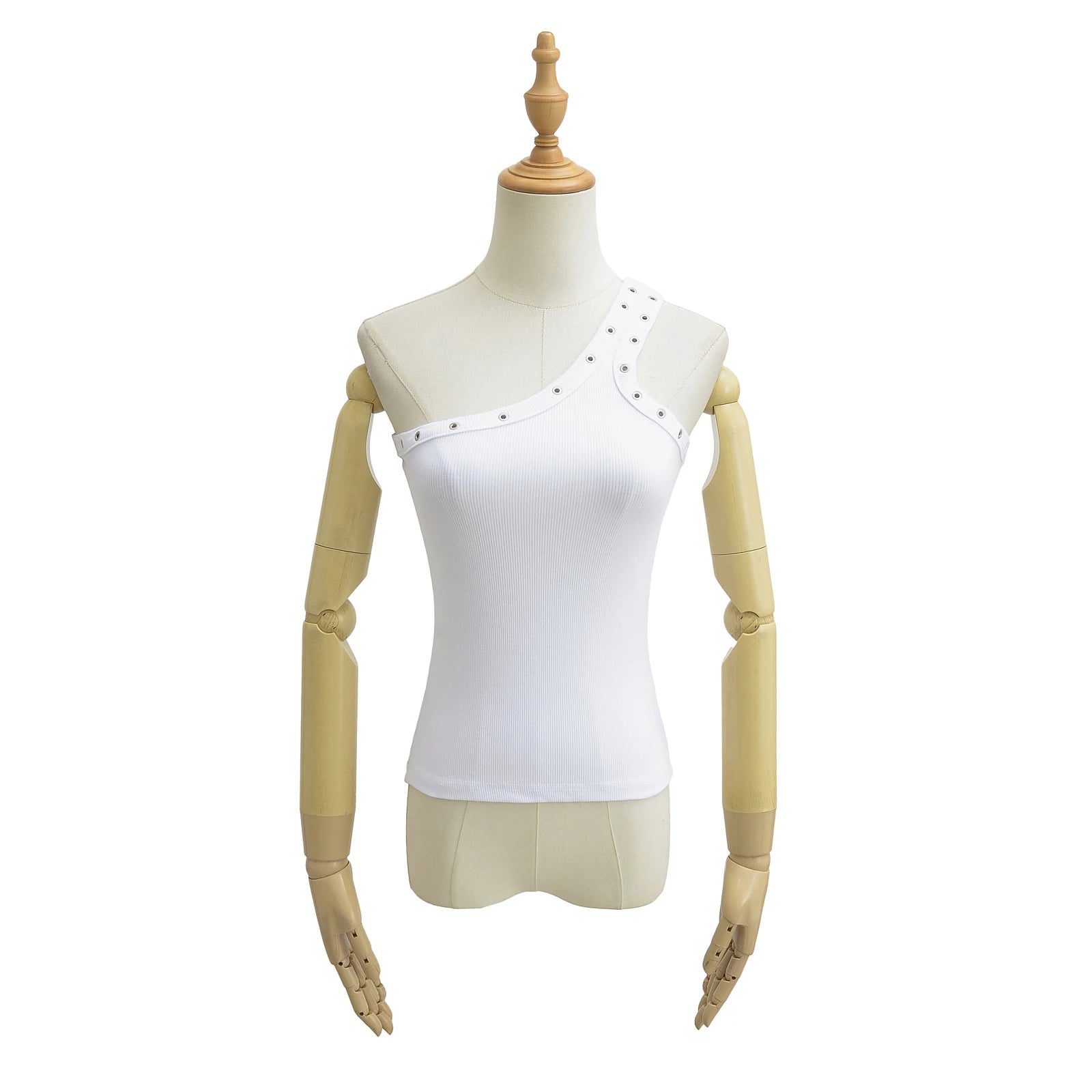 Design Sense Niche Slim Shoulder Slim Sling Summer Slim Chic Shoulder Vest Women Y2k Tops