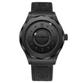 Montre  magnétique de luxe pour homme, quartz, étanche à l'eau, bracelet en acier inoxydable