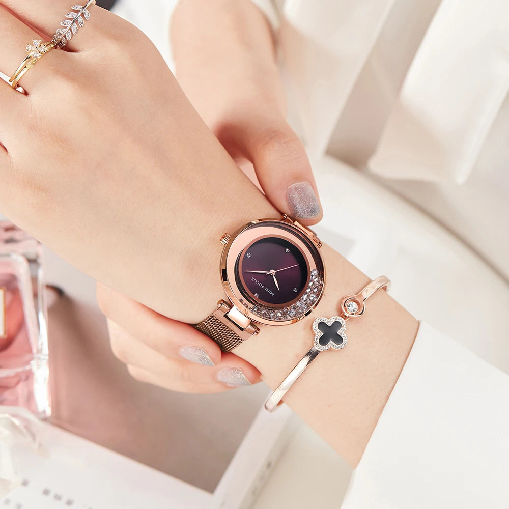 Montre femme tendance Mini focus, Cadran créatif et design étanche
