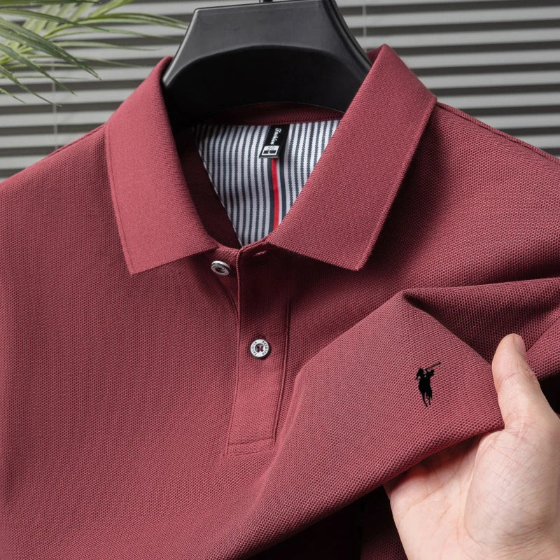 Polo Signature en Coton - Logo embossé, coupe ajustée, style business-casual