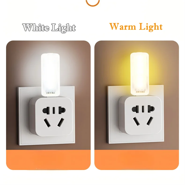 10LEDs USB Touch Dimming Night Light 5V Portable 3000K/6500K Bulb for Bedroom Study PC Laptop Mobile Power Bank Plug in Lighting