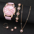 Ensemble montre et bijoux femme, parure Coeur, Étincelant, Coffret 6 pièces