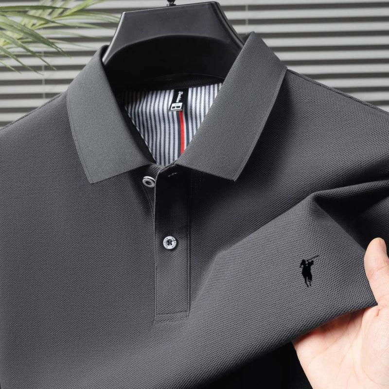 Polo Signature en Coton - Logo embossé, coupe ajustée, style business-casual
