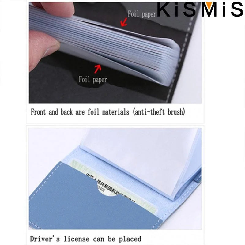 Portefeuille en cuir pour cartes - Protection RFID avec 26 compartiments
