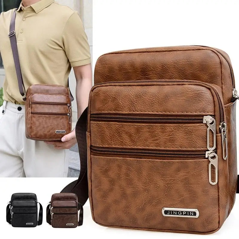 Sac Messager Urbain en Cuir Premium - Style Élégant et Pratique