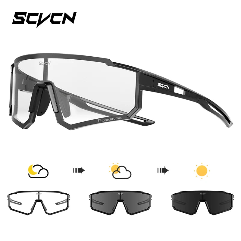 SCVCN Fashion Street Sunglasses for Men Sport Y2K Cycling Glasses MTB Bike Bicycle Camping Golf UV400 Glasses Women Baseball