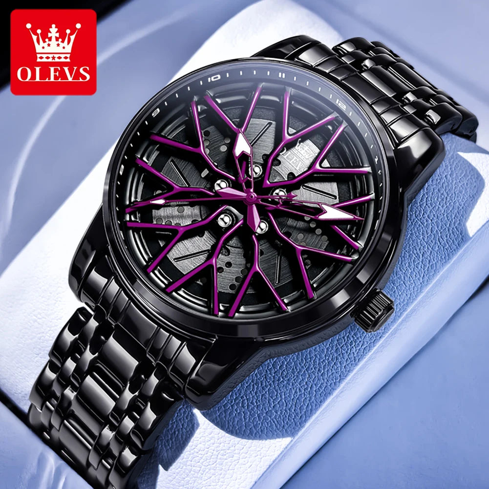 Montre squelette Élégance en acier inoxydable