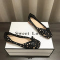Ballerine Tressées Square Toe - Chic, Confortables et Respirantes