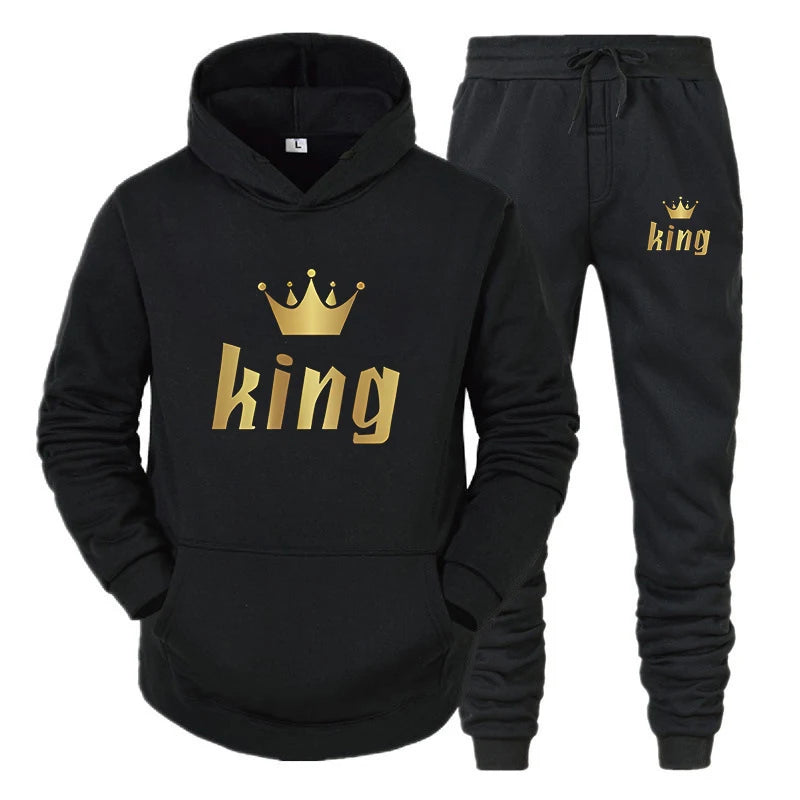 Hoodie - King et Queen - Duo confortable, imprimé durable, parfait pour les couples